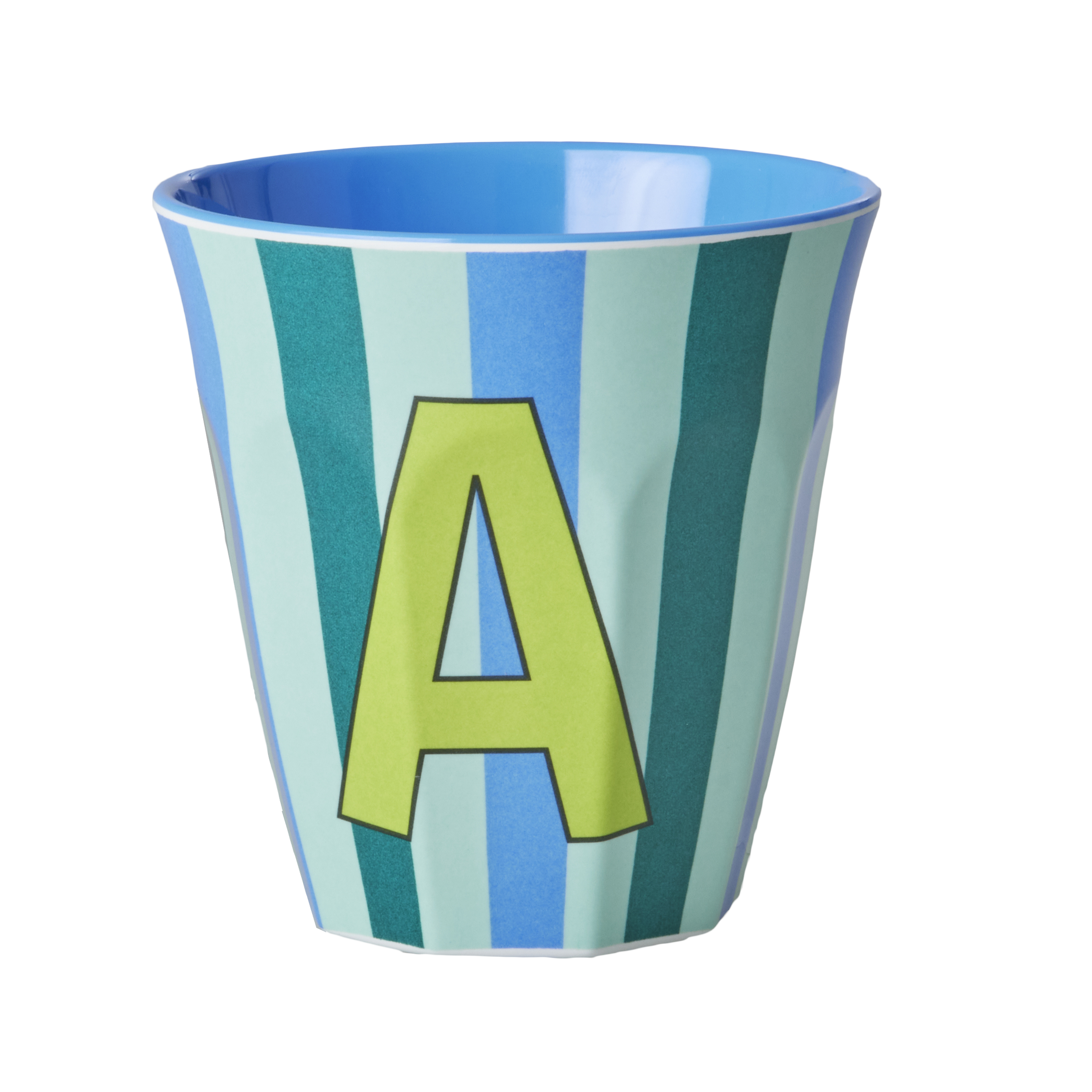 Melamine Alfabet kop, blå mix - 250 ml.